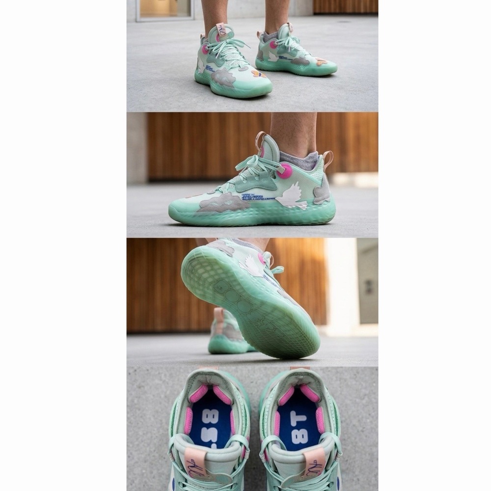 Adidas Harden Vol. 5 Futurenatural Support Mint‎ Butterfly H68685 Men's 9.5